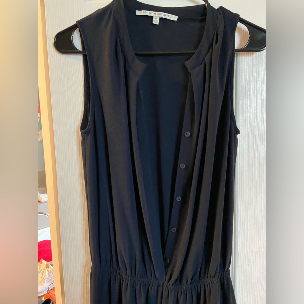 Navy Pant Romper